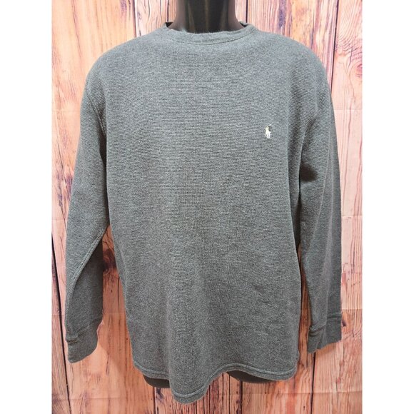 Ralph Lauren Polo Thermal Long Sleeve Crew Neck Sweater Large - Picture 1 of 6